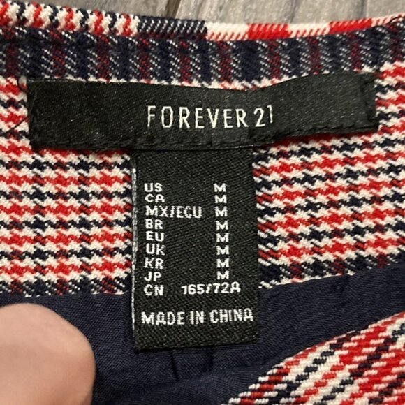 FOREVER 21 Plaid Tartan Mini Retro 90s Skirt Medium​ - Picture 6 of 7